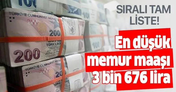 En düşük memur maaşı ne kadar oldu?