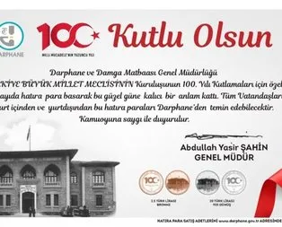 Darphane’den 100. yıla özel para