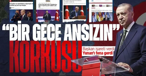 Başkan Erdoğan’ın uyarıları Komşu’yu salladı! Yunan basını manşetten verdi: Türkiye’den yeni tehdit
