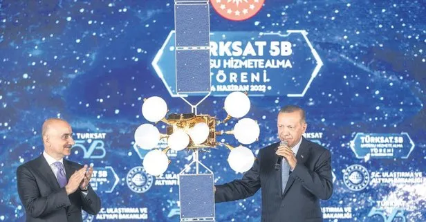 Başkan Recep Tayyip Erdoğan Türksat 5B’nin hizmete alım töreninde konuştu