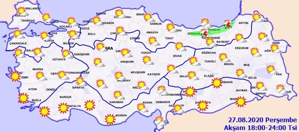 HAVA DURUMU | Meteorolojiden sağanak uyarısı | 27 Ağustos 2020 hava nasıl olacak?-4
