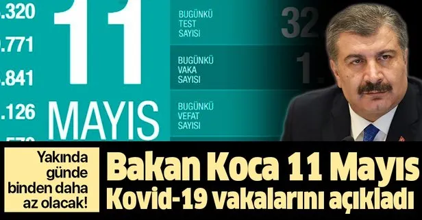 Bakan Koca koronavirüs vaka sayılarını açıkladı