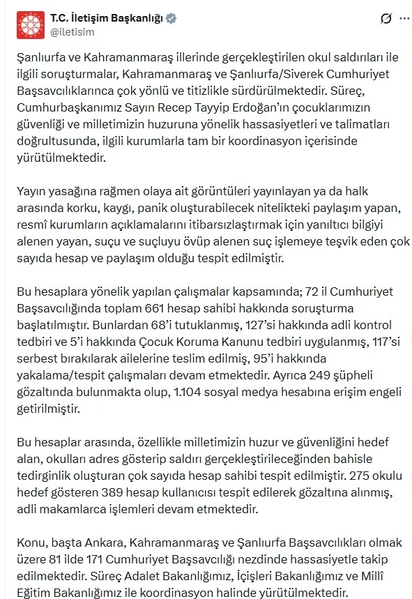 sanliurfa-ve-kahramanmaras-provokatorlerine-gecit-yok-okul-saldirilari-sonrasi-68-supheli-tutuklandi-1776687002390.jpeg Şanlıurfa ve Kahramanmaraş provokatörlerine geçit yok! Okul saldırıları sonrası 68 şüpheli tutuklandı-3