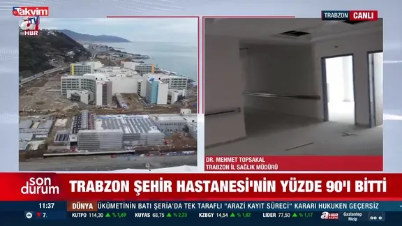 Trabzon Şehir Hastanesi Eylül 2026'da hasta kabulüne başlıyor