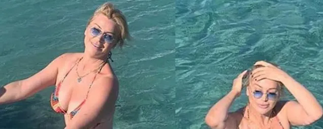 Songül Karlı da modaya uydu, bikiniyi giydi pozunu verdi! Son haliyle sosyal medyayı salladı