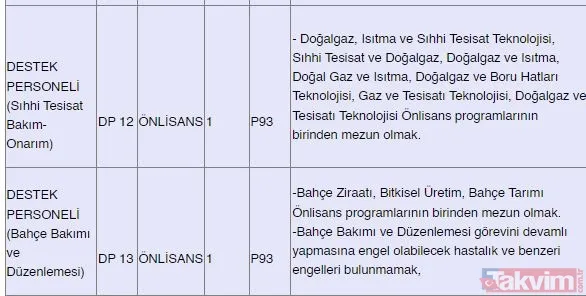 Kamuda istihdam fırsatı! 382 sözleşmeli personel alınacak: Güvenlik, şoför, hemşire, büro personeli, sağlık teknikeri... - 38