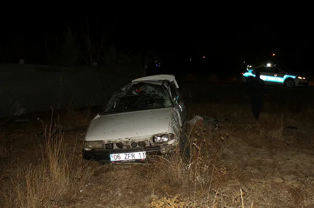 Ankara'da gece yarısı acı kaza