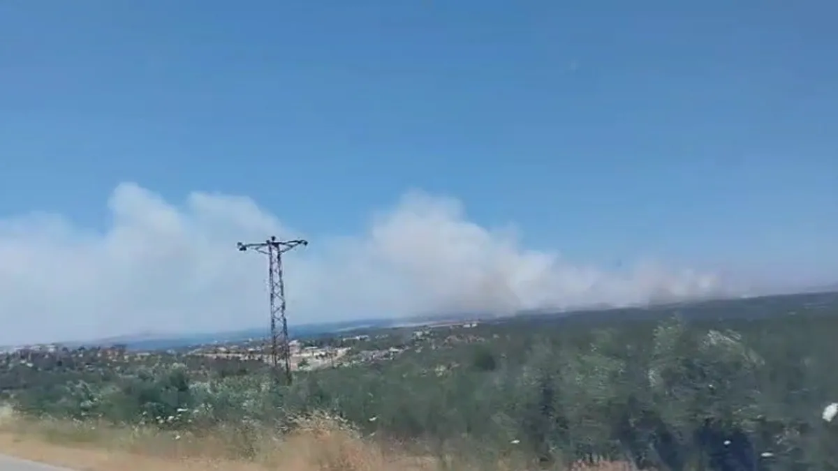 Çanakkale'de orman yangını! Bölgede kırmızı alarm