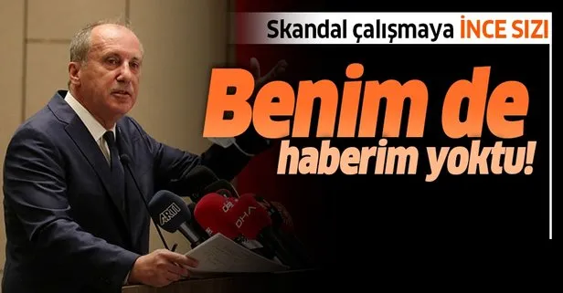 Muharrem İnce: CHP’nin cumhurbaşkanı adayıydım ortak anayasa çalışmasından haberim yoktu