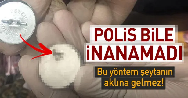 Düğmenin içinde uyuşturucu kaçıran kurye yakalandı