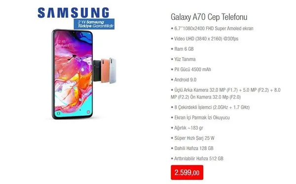 galaxy a70 bim de satisa cikiyor 13