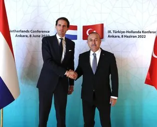 Çavuşoğlu ve Hollandalı mevkidaşından ortak basın toplantısı