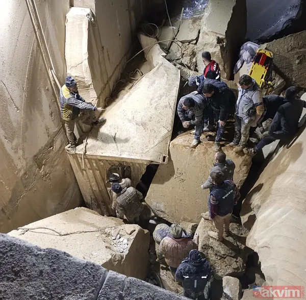 Balıkesir'deki mermer ocağında facia: 2 işçinin üzerine kaya düştü! Göçük anı kameralarda - 12