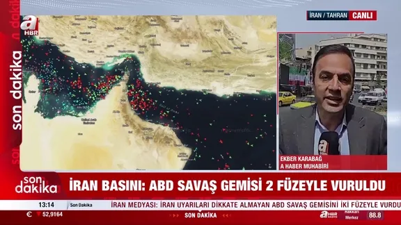 İran basını: ABD savaş gemisi vuruldu