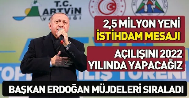 Son dakika... Başkan Erdoğan'dan Artvin'de önemli açıklamalar