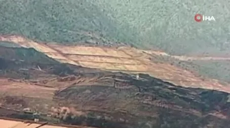 Son dakika: Erzincan İliç'teki toprak kaymasının yeni görüntüleri ortaya çıktı-4