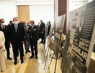Başkan Erdoğan ve Çiller 12 Eylül fotoğraf sergisini gezdi