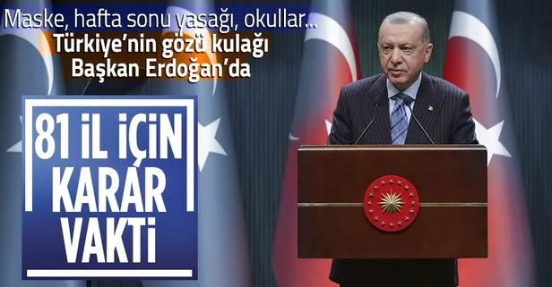 Cumhurbaşkanlığı Kabine Toplantısı başladı! Gözler Erdoğan’da: Hafta sonu yasağı, maske, kafe ve restoranlar...