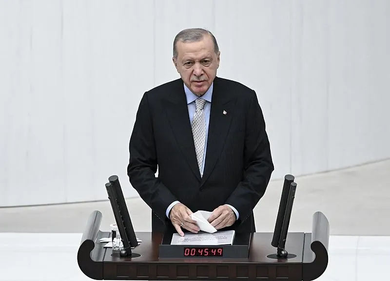Başkan Erdoğan, TBMM'de Genel Kurul'a hitap etti. (AA)