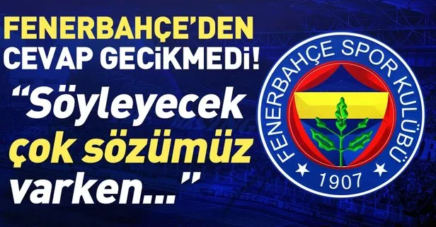 Fenerbahçe'den Mustafa Cengiz'e cevap