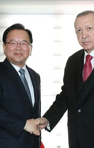 Son dakika: Başkan Erdoğan Kore Cumhuriyeti Başbakanı Kim Boo-kyum'u kabul etti