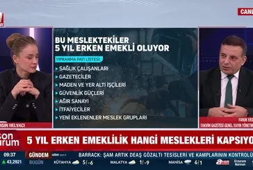 Hangi meslekler 5 yıl erken emekli olacak?