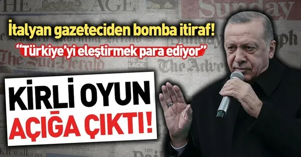 İtalyan gazeteciden bomba itiraf: Avrupa’da Türkiye’yi eleştirmek para ediyor