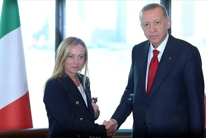 Başkan Erdoğan Meloni ile görüştü