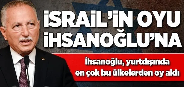 İsrail ve ABD İhsanoğlu dedi!