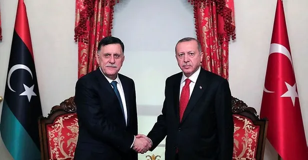 Başkan Erdoğan, Fayez Al Sarraj'ı kabul etti