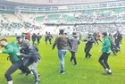 Bursaspor-Amed Spor maçında tehlikeli provokasyon