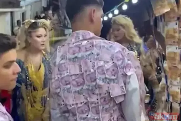 Adeta Şova Dönüşen Gecede, Gelin Ve Damat Adayına Takılan Deste Deste Euro Ve Altınlar Sosyal Medyada Büyük Yankı Uyandırdı.