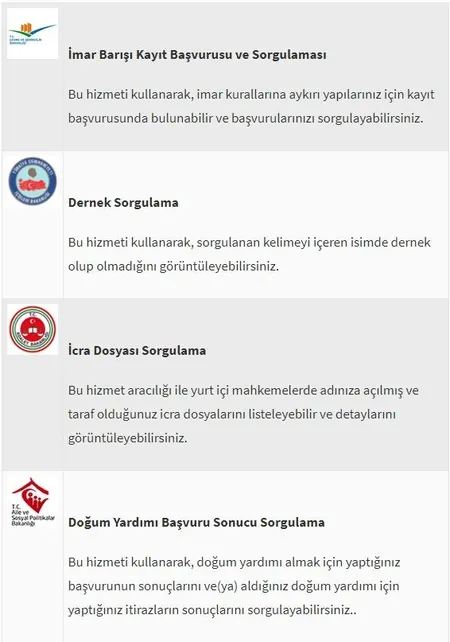 E-Devlet'ten yeni hizmet duyuruları! İmar barışı kayıt başvurusu ve icra dosyası sorgulama nasıl yapılır?-1
