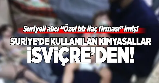 Suriye'deki kimyasallar İsviçre'den!