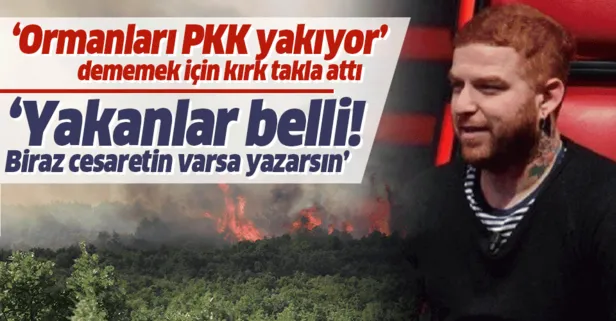 Athena’nın solisti Gökhan Özoğuz Ormanları PKK yaktı dememek için kırk takla attı