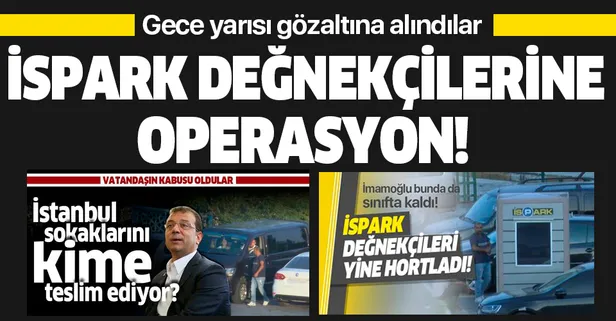Son dakika: İSPARK değnekçileri gözaltına alındı