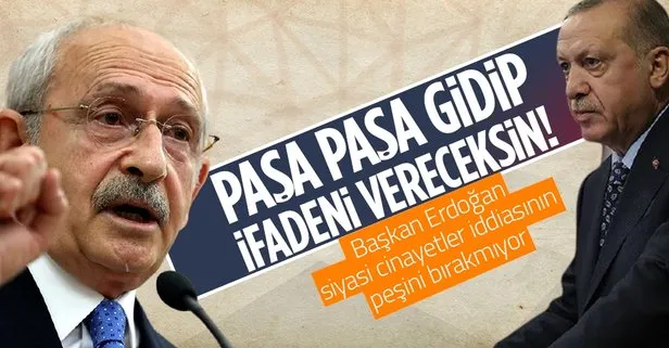 Başkan Erdoğan’dan Kemal Kılıçdaroğlu’nun siyasi cinayetler iddiası için yeni dilekçe