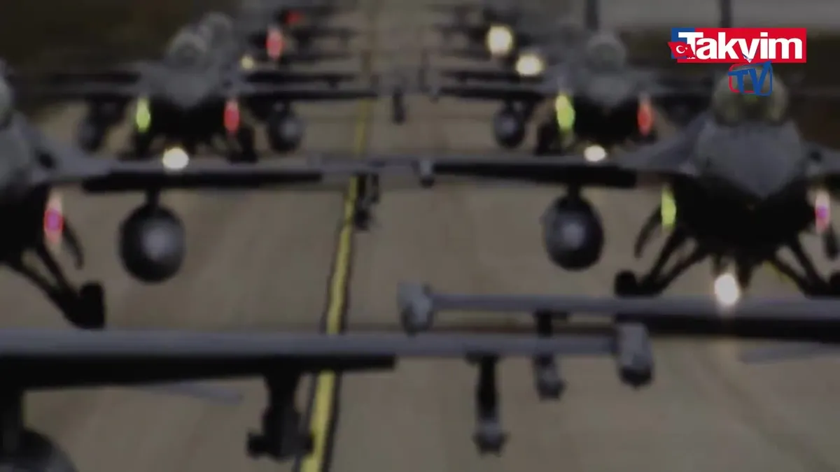 MSB'DEN GÖVDE KABARTAN PAYLAŞIM! Türk Hava Kuvvetleri’ne ait F-16 savaş uçakları “Fil yürüyüşü” gerçekleştirdi: ''Daima Hazır!''