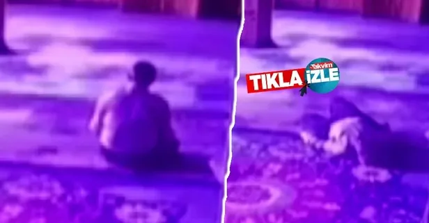 İzmir'de namaz kılarken kalp krizi geçiren adam hakka yürüdü! O anlar kamerada