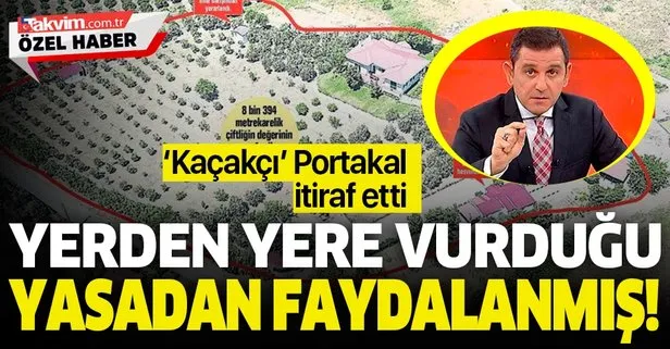 FOX TV’nin ‘kaçakçı’sı Fatih Portakal eleştirdiği İmar Barışı’ndan faydalandığını itiraf etti!