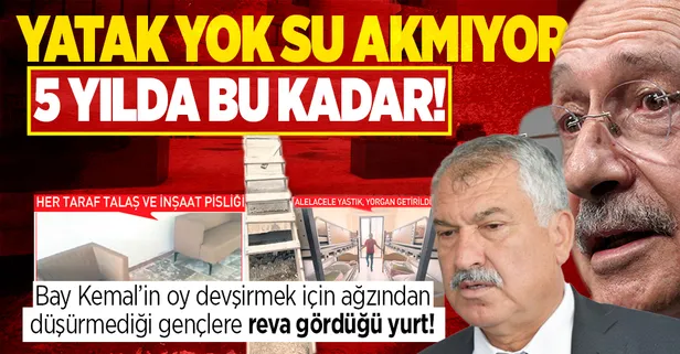 Sahra hastanesi skandalı sonrası CHP'den Adana'da yurt fiyaskosu: 5 yıl beklediler tamamlamadan açtılar!