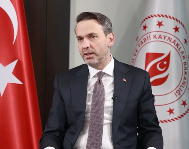 Enerji ve Tabii Kaynaklar Bakanı Alparslan Bayraktar (Ekran görüntüsü)
