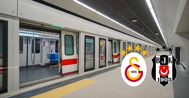 Galatasaray-Beşiktaş maç günü metro kaça kadar açık? 4 Ekim Cumartesi metro çalışma saati