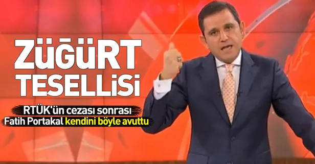RTÜK'ün cezası sonrası Fatih Portakal kendini böyle avuttu!
