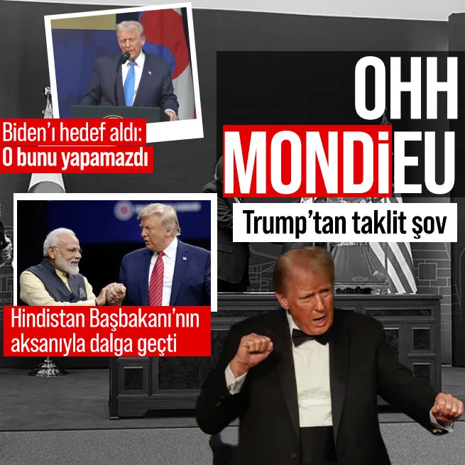 Trump’tan Modi’ye taklitli gönderme!