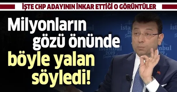 CHP adayı Ekrem İmamoğlu canlı yayında da yalanı elinden bırakmadı