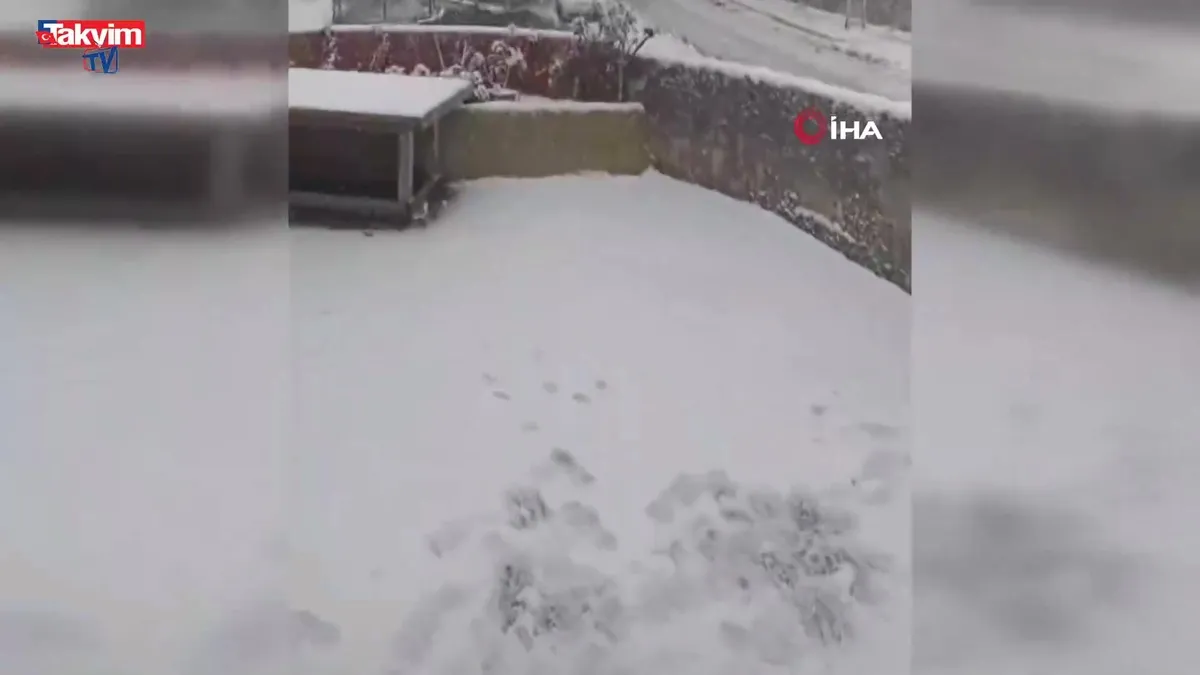 İstanbul'da beklenen kar yağışı başladı