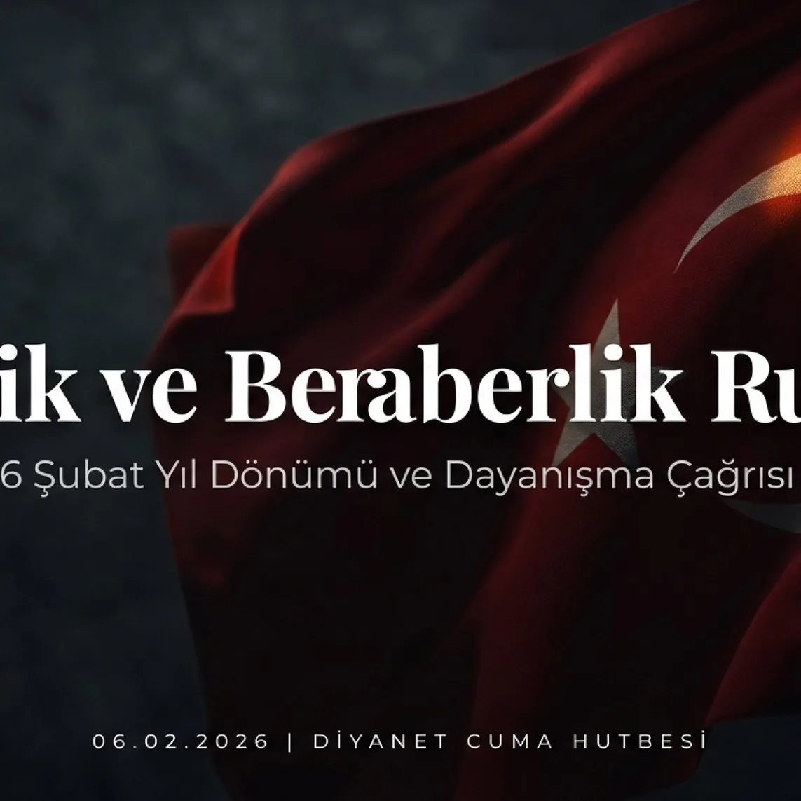 Diyanet’ten 6 Şubat mesajı