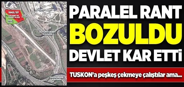 Paralel peşkeş bozuldu
