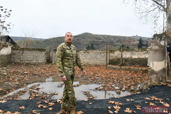 SON DAKİKA: Azerbaycan Cumhurbaşkanı İlham Aliyev işgalden kurtarılan Gubadlı'yı ziyaret etti - 23